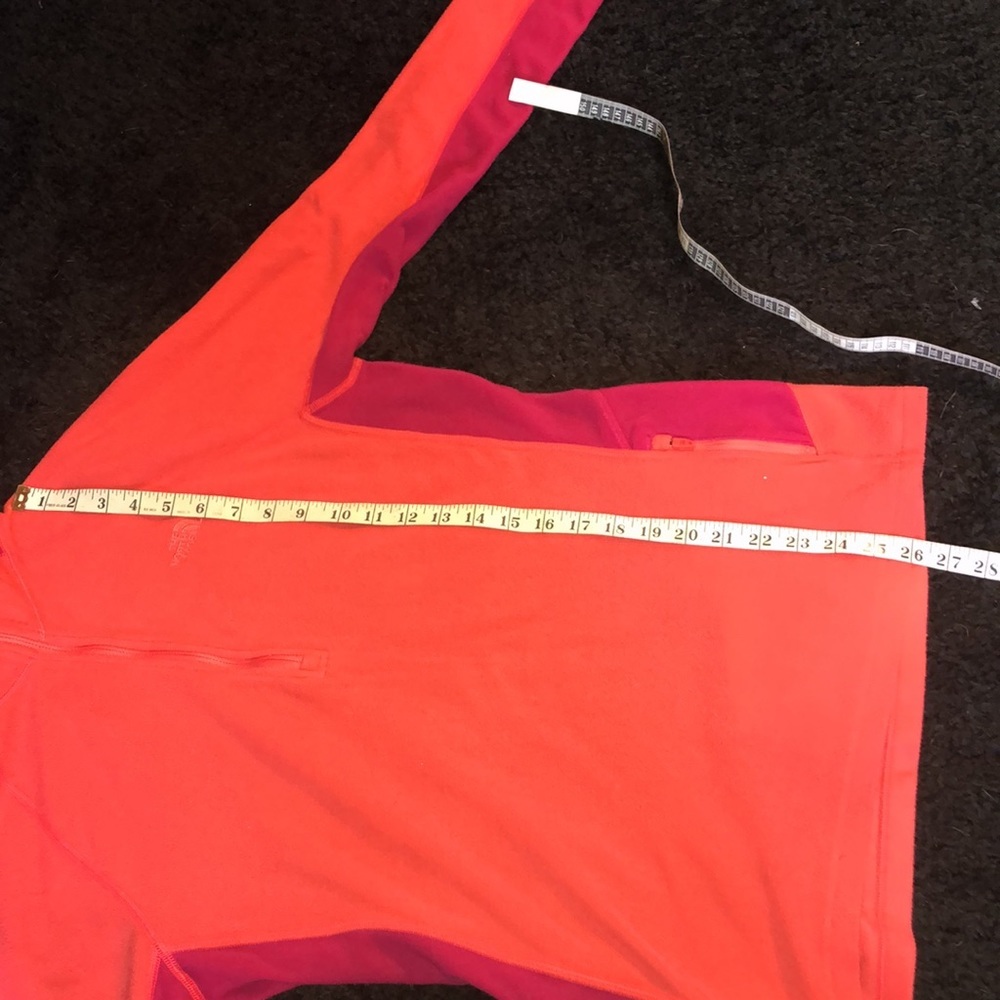 The North Face Tech 100 1/2-Zip Fleece Top (Women's) size large orange/pink top - Picture 12 of 12